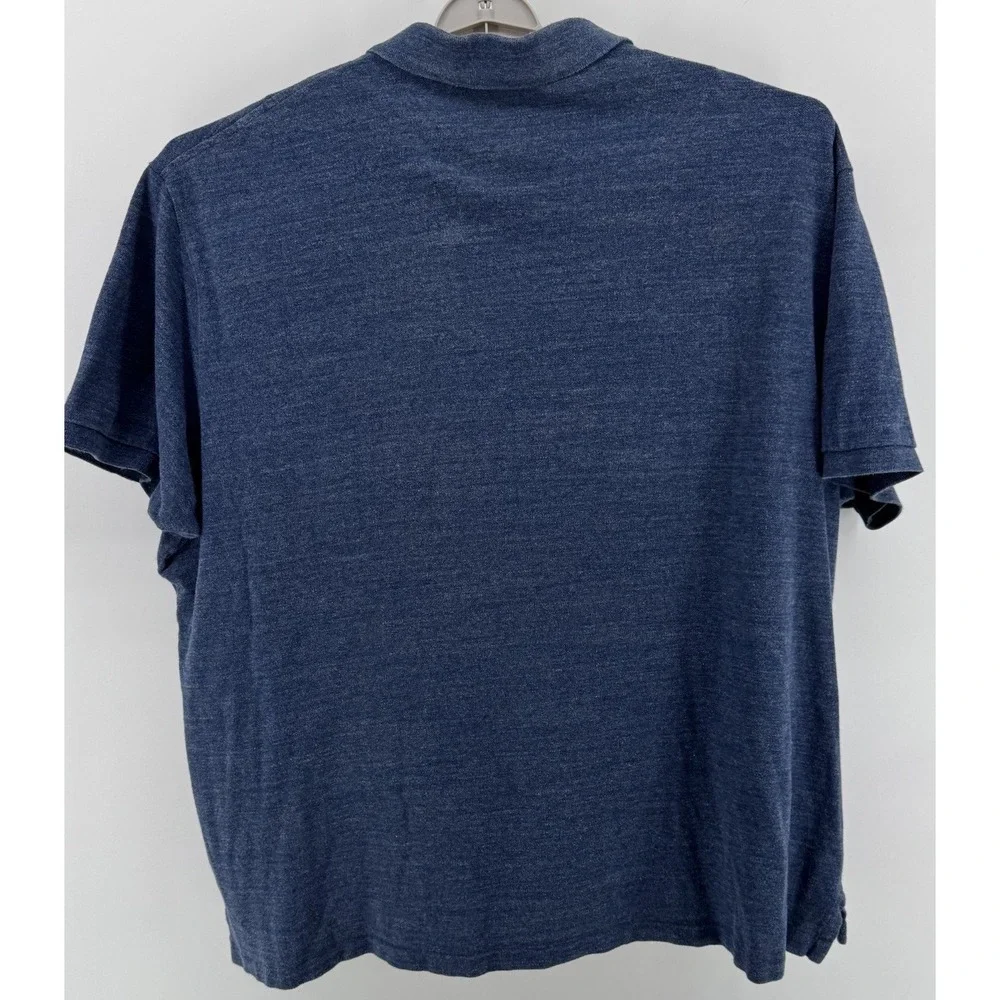 Ralph Lauren Polo‎ Shirt Mens 3XB Blue Red Pony Golf Casual Short Sleeve Preppy